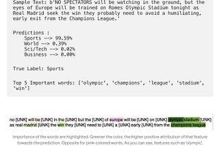 Integrated Gradients for Natural Language Processing from scratch