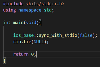 fast I/O CPP code