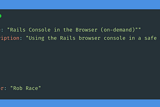 Rails Console in the Browser (on-demand)