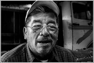 Portrait of Domingo Gonzales, survivor of the Guatemalan Civil War