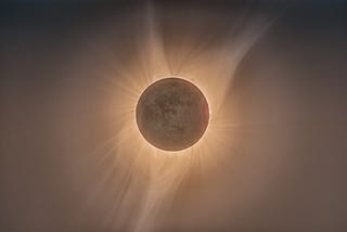 An eclipse photographed and composited by Bryan Goff from Unsplash