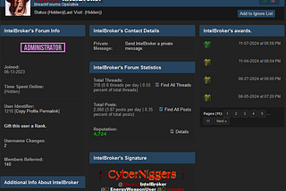 IntelBroker: A closer look into a Prolific Cybercrime Threat Actor