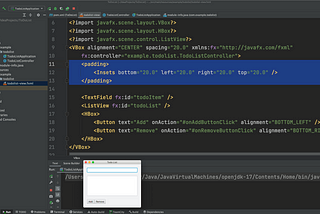 My first JavaFX application