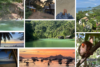 Moments captured in Thailand & Philippines: sunset, sea, and the tarsier