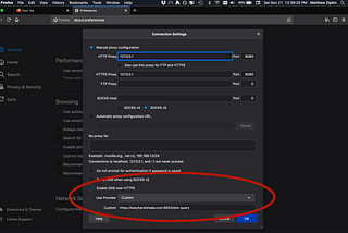 Resolving HNS names using DNS-over-HTTPS