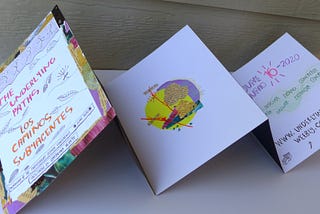 Photo of an accordion book