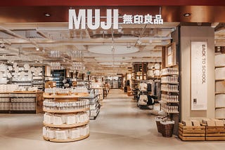 Image of a Muji store from the outside.