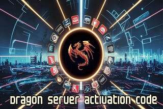 “An elegant representation of IPTV technology, featuring a glowing server icon with a dragon emblem, surrounded by streaming symbols such as movies, sports, and TV channels, all set against a futuristic digital background.”