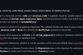 Django: Custom migration with RunPython