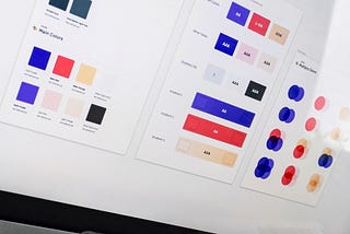 Screenshot of a design system colors definition.