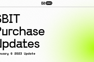 $BIT Purchase Updates: BIP-18