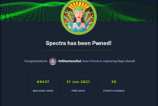 HackTheBox — Spectra Machine Walkthrough