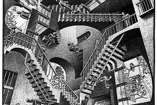 “Relativity” by M. C. Escher