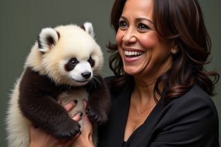 Maybe Kamala Should Have Posed With A Panda Bear