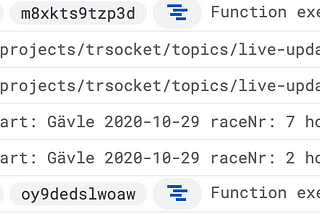 Cloud Function logging on execution ID from Django