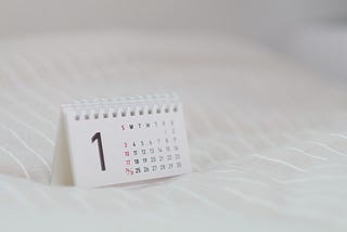 Photo of a calendar