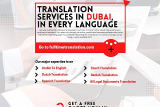 Best Urgent Translation Service in Dubai