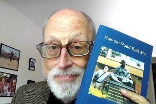 Photo of the proud author with his book