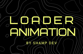 How to create a loader animation in React JS