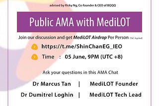 AMA With Dr Marcus Tan, Co-Founder, and Dr Dumitrel Loghin, Tech Lead of MediLOT