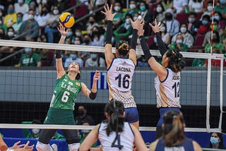 DLSU Lady Spikers suffer Game 1 defeat against NU, yet to find the missing piece