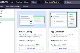 Now Assist for App Generation