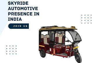 The E-Rickshaw Phenomenon: Skyride Automotive Presence in India