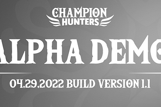 Version Update | Alpha Demo v1.1