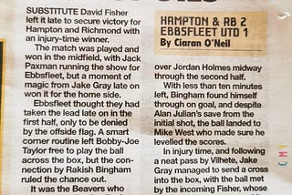 Hampton & Richmond Borough FC 2–1 Ebbsfleet United 16.01.21