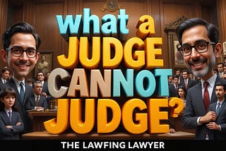 What a Judge can not Judge