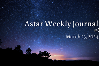 HAHA coin -#60 Astar Weekly Journal-