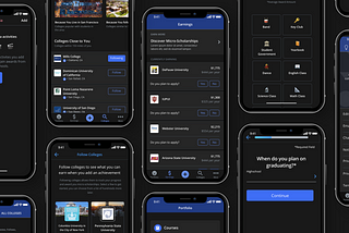 Dark Mode Design Principles: RaiseMe iOS Dark Mode theme