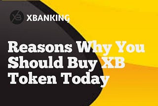 Reasons Why You Should Buy XB Token Today