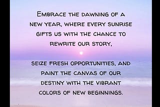 Embrace a New Year