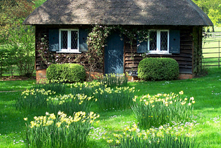 Thatched Roof Cottage, Cotswold, England