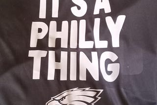 Writers Photo: T-shirt Logo for my hometown of Philadelphia’s Football Team The EAGLES. Go Birds!