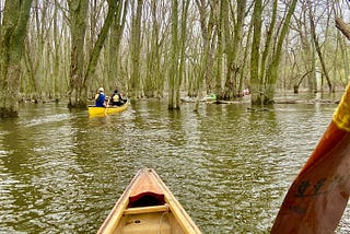 Paddling Canadian water with new Canadian friends