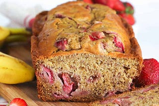 Strawberry banana bread and bell hooks on the work of self-love