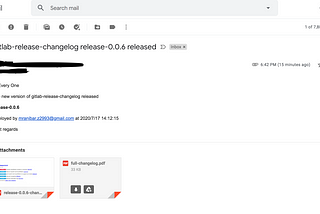 Generate and Send changelog to your mail list after gitlab tags created