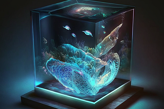 Step into the exhibit with a 3D holographic display an immersive experience like never before!