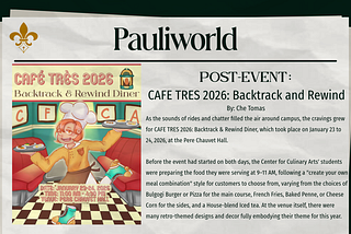 CAFE TRES 2026: Backtrack and Rewind