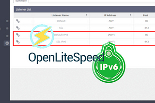 OpenLiteSpeed com IPv6