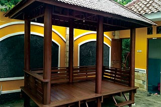 gazebo kayu kelapa