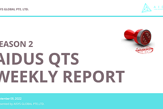 «Weekly Report» The Change of AIDUS QTS Profit Rate (September 2, 2022)