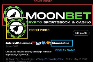 Moonbet.io’s Twitter Campaign Instructions