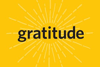 Gratitude — a recipe for winning.