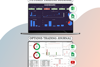 Trading Journals Futures And Options For Google Sheets & Excel Template