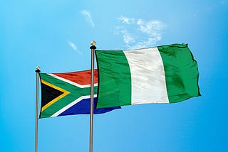 Nigerian and South Africans flag