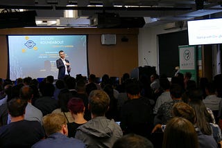 Startup pitching event in London by Silicon Roundabout