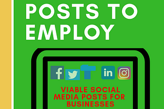#70 DIFFERENT TYPES OF SOCIAL MEDIA POST A BUSINESS SHOULD EMPLOY